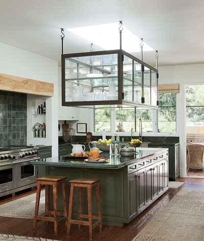 Green Kitchens that Make the A-List