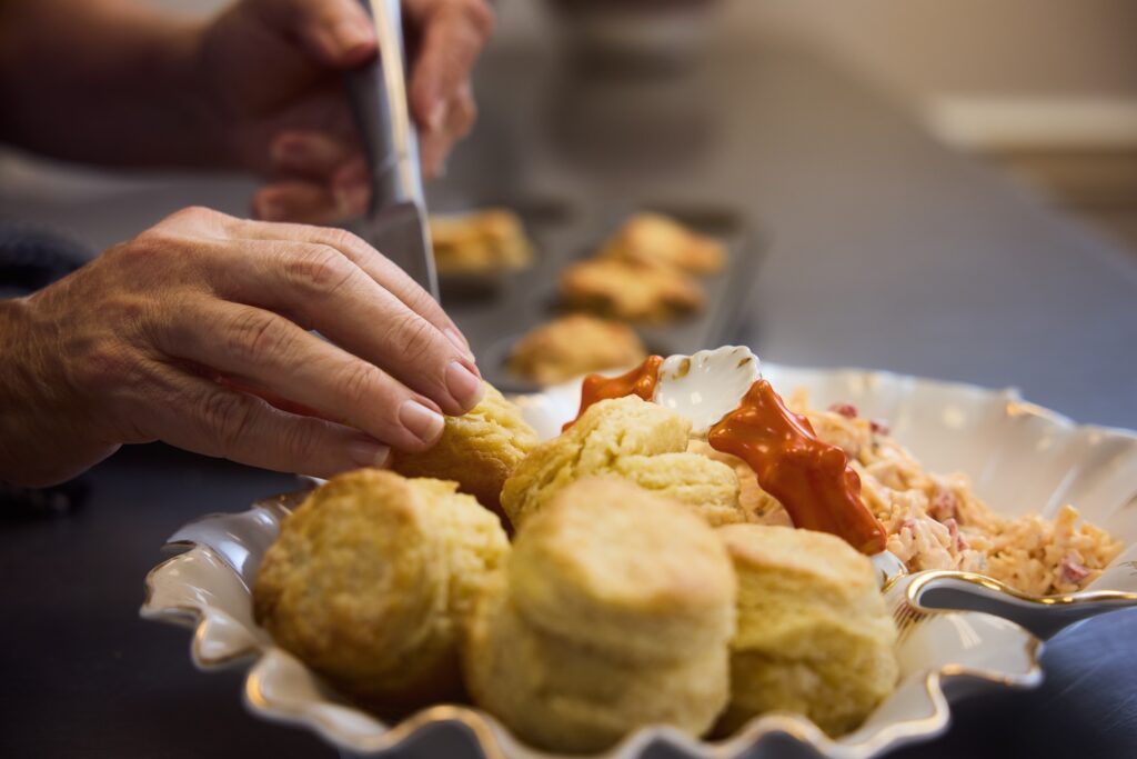 Biscuits made by Chef Charbonneau