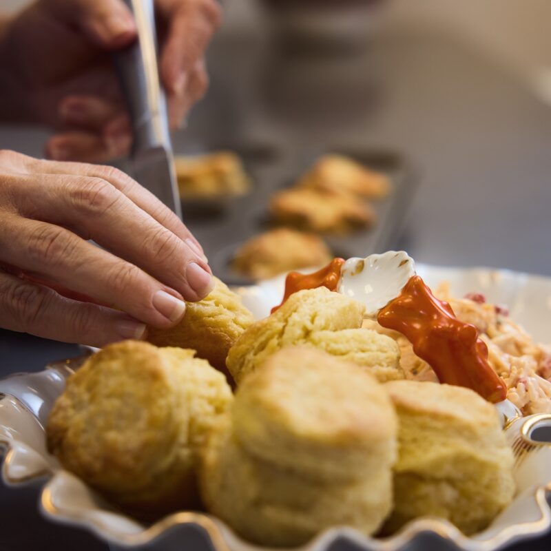 Biscuits made by Chef Charbonneau